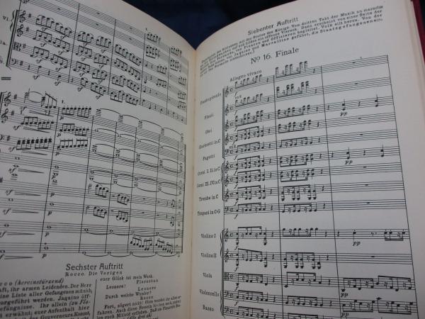 小判輸入楽譜スコア/ベートーヴェン/オペラ フィデリオ OP.72/Fidelio