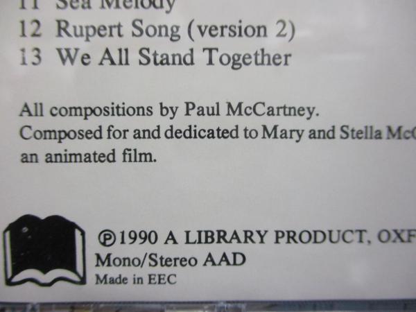 CD/Paul McCartney/ポール・マッカートニー / Rupert The Bear Demo