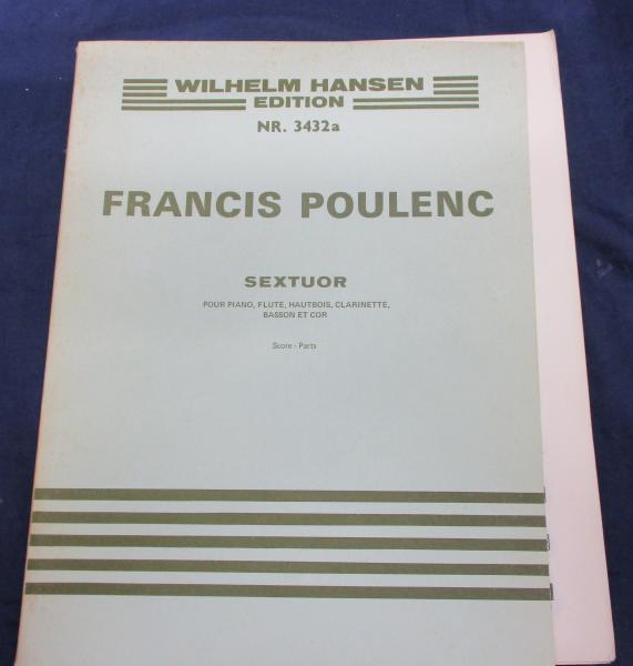 輸入楽譜/プーランク/ピアノと管弦楽のための六重奏曲/F.POULENC