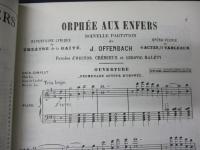楽譜/オッフェンバック/地獄のオルフェ/ピアノ　ヴォーカル譜/一部日本語対訳書込み有/OFFENBACH /ORPHEE ENFERS