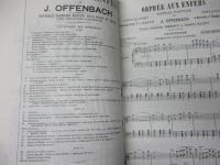 楽譜/オッフェンバック/地獄のオルフェ/ピアノ　ヴォーカル譜/一部日本語対訳書込み有/OFFENBACH /ORPHEE ENFERS