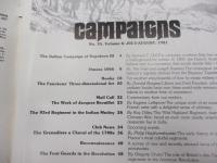 洋雑誌/ミリタリー ミニチュアフィギュア誌/campaigns 25号/1981年7.8月号/Millitary Miniatures
/a Medieval Diorama/1812 burning of the eagles/the works of jacques brouillet/他