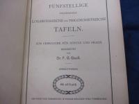 独文　洋書/Funfstellige Vollstandige Logarithmische und Trigonometrische Tafeln/ガウス　五桁の対数表及三角函數表