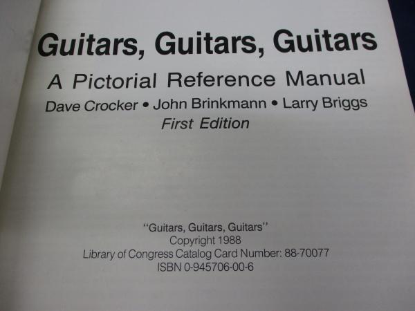 洋書/Guitars,Guitars,Guitars A Pictorial Reference Manual/ USA製
