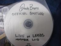 DVD-R/Dave Brons/OFFICIAL BOOTLEG:　LIVE IN LEEDS 2016 