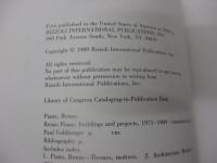 洋書/英文/レンゾ・ピアノ　ビルディング＆プロジェクト　1971-1989年/Renzo Piano and building workshop  buildings and projects, 1971-1989