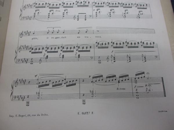 輸入楽譜/仏文/ピアノ ヴォーカル譜/ドビュッシー Debussy／LES