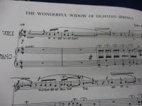 輸入楽譜/ヴォーカル+ピアノ譜/ジョン・ケージ/18の春を迎えた陽気な未亡人/PETERS/John Cage/The Wonderful Widow of Eighteen Springs/
大きさ縦約30cm×横約23cm/7P
