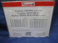 CD/2枚組/ブコウスカ/ショパン/コンプリート マズルカ集/HESSE-BUKOWSKA / CHOPIN  COMPLETE MAZURKAS