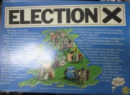 英語版 ボードゲーム　セレクションX　/イギリスを舞台にした選挙ゲーム/
各党首のユニットはⅯ揃。他のカード等の枚数は不明です。