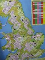 英語版 ボードゲーム　セレクションX　/イギリスを舞台にした選挙ゲーム/
各党首のユニットはⅯ揃。他のカード等の枚数は不明です。