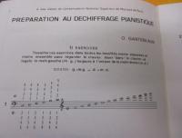 仏文/ピアノ　教則/ガルタンローブ/ピアノ初見演奏の準備　第1-5巻　5冊セット/
Preparation au dechiffrage pianistique /Rideau Rouge/大きさ縦約28cm×横約21cm
