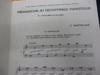 仏文/ピアノ　教則/ガルタンローブ/ピアノ初見演奏の準備　第1-5巻　5冊セット/
Preparation au dechiffrage pianistique /Rideau Rouge/大きさ縦約28cm×横約21cm
