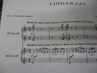 輸入楽譜/ピアノ譜 2台/ドビュッシー/リンダラハ/付属ピアノ譜付き/
Lindarja/JOBERT/各11P/大きさ縦約30cm×横約23cm
