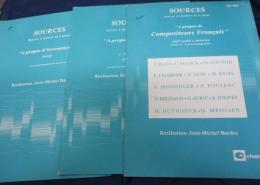 洋書/音楽書/仏文/micheal bardez/SOURCE/3冊セット//大きさ縦約31cm×横約22cm