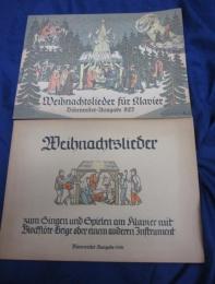 輸入楽譜/ピアノ ヴォーカル譜/クリスマス　歌曲集 ２冊セット/weihnachtslieder Fur Klavier/ベーレンライター　825/1303　26P/42P/大きさ縦約19cm×横約27cm