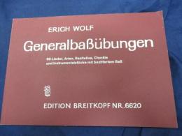 洋書/独文/音楽教則本/ERICH WOLF/GeneralbaBubungen/71P/BREITKOPF/大きさ縦約18cm×横約26cm/
