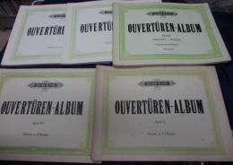 輸入楽譜/ピアノ譜　4手/序曲集/1-5巻　5冊揃/ OUVERTUREN ALBUM
for Four-Hand Piano/PETERS/大きさ縦約22cm×横約30cm