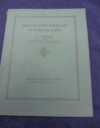 洋書/英文/音楽書/モリス＆ハワード・ファーガソン/スコア・リーディングの予習/HOWARD FERGUSON/PREPARATORY EXERCISES IN SCORE READING/OXFORD Press/110P/大きさ縦約22cm×17cm/
