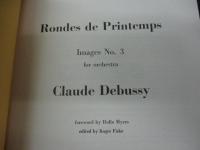 輸入楽譜/総譜/ドビュッシー/春/debussy rondes de pritemps/EULENBURG
/SCHOTT/大きさ縦約27cm×横約19cm 56P