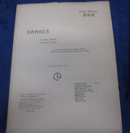 輸入楽譜/仏文/ピアノ譜/ドビュッシー/神聖な舞曲と世俗的な舞曲/Debussy/
/Danse sacree et Danse profane /25P/DURAND/大きさ縦約35cm×横約26cm

