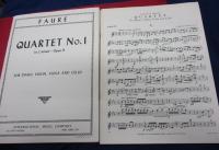 輸入楽譜/五重奏譜/フォーレ/ピアノ五重奏曲第1番 OP15/フォーレ/FAURE/Quintette pour piano et cordes n1/ヴァイオリン・ヴィオラ・チェロパート譜付き。/84P/INTERNATIONAL/大きさ縦約30cm×横約23cm
