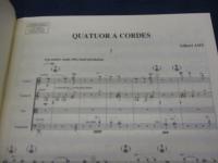 輸入楽譜/仏文　弦楽四重奏譜/Gilbert Amy/Quatuor a cordes/AMPHION/大きさ縦約30cm×横約20cm　
