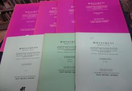 輸入入門楽譜　Mosaiques / oeuvres du Ⅸ　AU　XX/7冊セット（第1シリーズ4冊＋第2シリーズ3冊）ピアノパート付き。/JEAN　MICHELL BARDEZ/RIDEAU ROUGE/
