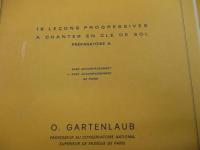 輸入音楽レッスン書/ガルタンローブ/18　lecons progressives　a chanter en cle de sol 1冊/15　lecons progressives/a chanter en cle de FA4eme 2冊/+20 lecons de solfege a chanter en trois cles 2冊/5冊セット/O.GARTENLAUB/RIDEAU ROUGE