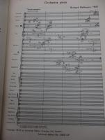 輸入楽譜/オーケストラ譜/リチャード　ホフマン/richard hoffmann/Orchestra pices 1961/65P/universal edition/大きさ縦約23cm×横約17cm