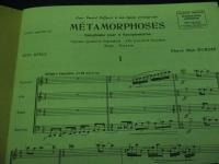 輸入楽譜/サキソフォン四重奏譜/マックス・デュボワ/メタモルフォシス/Max DUBOIS/METAMORPHOSES/パート譜付き/Gerard BILLAUDOT/大きさ縦約30cm×横約23cm
