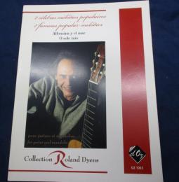 楽譜/クラシックギター譜/ローラン・ディアンス/2 Famous popular melodies/Dyens Roland//大きさ縦約32cm×横約23cm/18P パート譜付き。