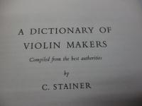 洋書/ヴァイオリン製作者人名辞典/A Dictionary of Violin Makers/小型　ペーパーバック版