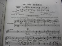 輸入楽譜/英語・仏語/歌曲/ファウストの劫罰 ベルリオーズ / Berlioz /La damnation de Faust/315P/大きさ縦約25cm×横約17cm/書き込み多数有