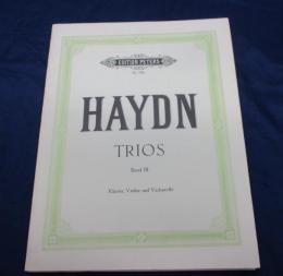 輸入楽譜/ハイドン/ピアノ三重奏曲集 3巻/ haydn trios/peters/ヴァイオリン・ヴァイオリンチェロのパート譜付き/大きさ縦約30cm×横約23cm/180P