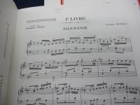 輸入鍵盤楽譜/ジャック・デュフリ/クラヴサン　小品集 1-2 2冊セット/J.DUPHLY/Pieces de Clavecin/HEUGEL & C/大きさ縦約30cm×横約21cm