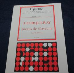 輸入鍵盤楽譜/アントワーヌ・フォルクレ/クラヴサン　小品集/FORQUERAY/Pieces de Clavecin/HEUGEL & C/大きさ縦約30cm×横約21cm
