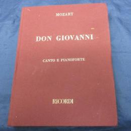 輸入楽譜/歌曲/モーツァルト/ドン・ジョヴァンニ/MOZART/DON　GIOVANNI/RICORDI/クロス装　ハードカバー版/376P/
大きさ縦約27cm×横約21cm