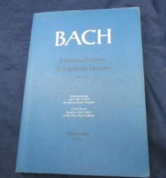 輸入楽譜/歌曲/バッハ/マタイ受難曲/BWV　244/BACH/Matthaus Passion/Barenreiter/ペイパーバック版/大きさ縦約27cm×横約19cm/304P　
