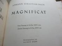 輸入楽譜/新　バッハ全集/オーケストラ譜/マニフィカト　BWV 243/124P/BACH/MAGNIFICAT/ベーレンライター・ハードカバー版　緑版　1955/大きさ縦約33cm×横約26cm/ALFRED DURR 編/