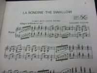輸入楽譜/ヴォーカル譜/プッチーニ/つばめ　全3幕収録/PUCCINI/LA RONDINE/UNIVERSAL EDITION/
/大きさ縦約30cm×横約23cm/208P