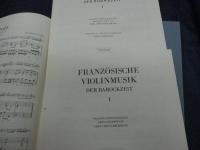 輸入楽譜/弦楽譜/イタリアのヴァイオリン音楽/1－2　2冊揃/ITALIENISCHE VIOLINMUSIK1-2/ヴァイオリン・通奏低音　パート譜付き。/大きさ縦約31cm×横約24cm/
