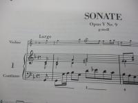 輸入楽譜/弦楽譜/イタリアのヴァイオリン音楽/1－2　2冊揃/ITALIENISCHE VIOLINMUSIK1-2/ヴァイオリン・通奏低音　パート譜付き。/大きさ縦約31cm×横約24cm/