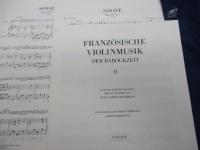 輸入楽譜/弦楽譜/イタリアのヴァイオリン音楽/1－2　2冊揃/ITALIENISCHE VIOLINMUSIK1-2/ヴァイオリン・通奏低音　パート譜付き。/大きさ縦約31cm×横約24cm/