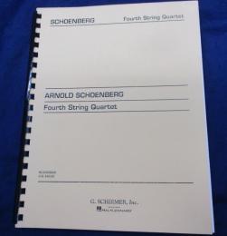 輸入楽譜/弦楽譜/シェーンベルク/弦楽四重奏曲第4番 作品37/FOURTH STRINGS QUARTET/
/G.Schirmer/107P/大きさ縦約28cm×横約22cm/