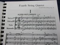 輸入楽譜/弦楽譜/シェーンベルク/弦楽四重奏曲第4番 作品37/FOURTH STRINGS QUARTET/
/G.Schirmer/107P/大きさ縦約28cm×横約22cm/