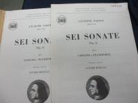輸入楽譜/ヴァイオリン譜/タルティーニ/8冊セット/3 SONATEN(Vol.1)/SONATEN(Vol.3)/悪魔のトリル E BASSO/PASTORALE/Concerto in D minor/26 PICCOLE SONATE VOl.1.2/SEI SONATE OP.5/ PETERS /RICORDI/G.ZANIBON Padova 他/大きさ縦約30cm×横約23cm/各パート譜付き。