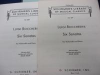 輸入楽譜/ヴァイオリン・チェロ譜/ボッケリーニ/8冊セット/OP.5  2 Violins/6 SONATE(Vol.1.2)/6 SONATEN(OP.7 1-6)/
6 SONATEN/Op.12 Vol.2/QUARTETTE/Violoncello Concerto/ PETERS /SCHIRMER/RICORDI/Kunzelmann 他/大きさ縦約30cm×横約23cm/各パート譜付き。
