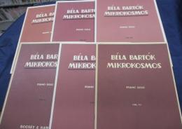 輸入楽譜/ピアノ譜/バルトーク/ミクロコスモス/全6巻揃/Bela Bartok  Mikrokosmos/MUSICA BUDAPEST/大きさ縦約30cm×横約23cm/
各本体シミ、小汚れ、小折れ有。