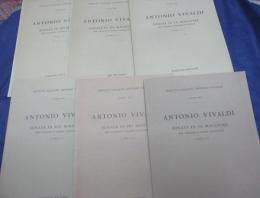 輸入楽譜/弦楽譜/ヴィヴァルディ/Sonata in Do minore per violino, e basso continuo　F.XⅢNo.10-14+47　/ピゼンデル　/6冊セット/VIVALDI/SONATA IN DO　MAGGIORE/
/RICORDI/大きさ縦約27cm×横約20cm/